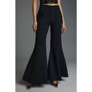 Anthropologie Extra Flare Black Pants